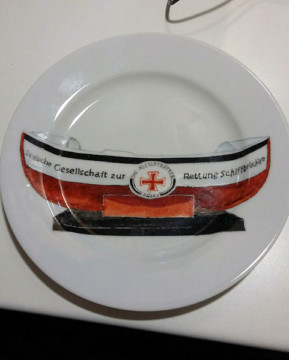 Teller der Gesellschaft zur Rettung Schiffbrüchiger