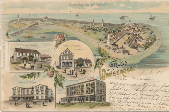 Postkarte Wangerooge 1901